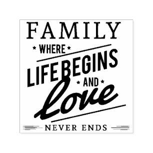 Carimbo Auto Entintado Tipografia do Orgulho Familiar Preto e Branco