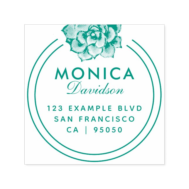 Carimbo Auto Entintado Tipografia Moderna | Endereço de retorno ecológico (Design)