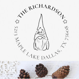 Carimbo Auto Entintado Torne seu próprio Feriado Endereço de Volta de Nat