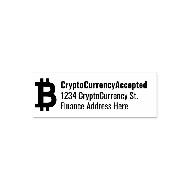 Carimbo Auto Entintado Tralizador de Criptomoeda Bitcurrency (Design)