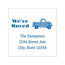Carimbo Auto Entintado Truck We're Moving Announcement