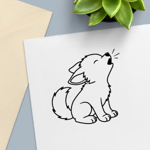 Carimbo Auto Entintado Uivar Wolf Pup Me Cor