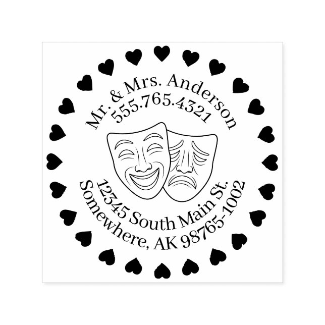 Carimbo Auto Entintado Um Contato Pessoal de Toque Teórico (Design)