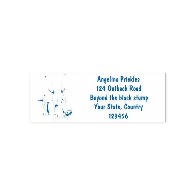 Carimbo Auto Entintado Um desenho animado engraçado (Design)