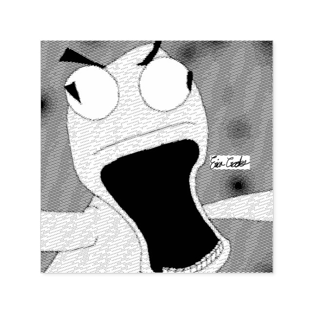 Carimbo Auto Entintado unhinged puppet art (Design)