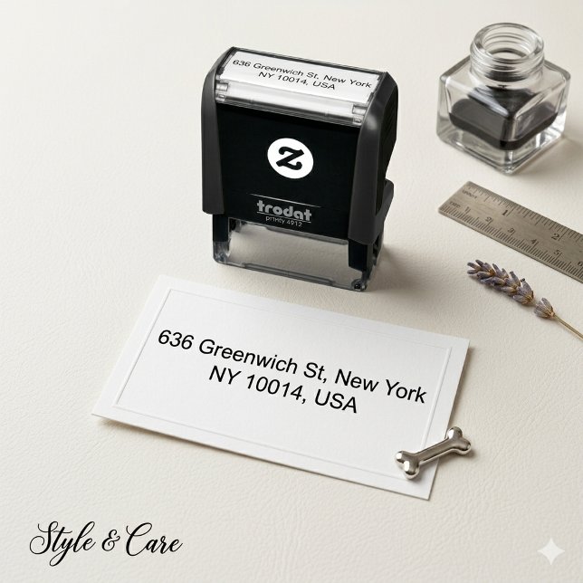 Carimbo Auto Entintado Unique Address Self-Inking Stamp for Envelopes (Unique Address Self-Inking Stamp for Envelopes)