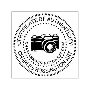 Carimbo Auto Entintado URL do Nome do “Certificado de Autenticidade” da C