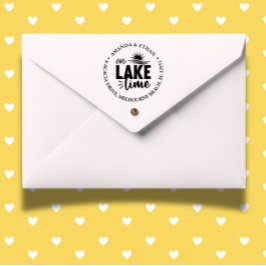 Carimbo Auto Entintado Verão no lago