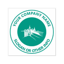 Verde da Cidade do Logotipo Comercial Personalizad