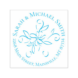 Carimbo Auto Entintado Vintage Blue Birth Anunciation Boy