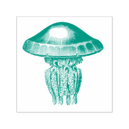 CARIMBO AUTO ENTINTADO VINTAGE JELLY FISH RUBBH STAMP