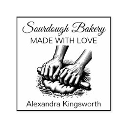 Carimbo Auto Entintado Vintage retro feito à mão - padeiro Sourdough