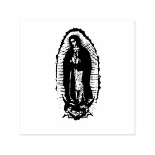 Carimbo Auto Entintado Vírus preto e branco de Guadalupe