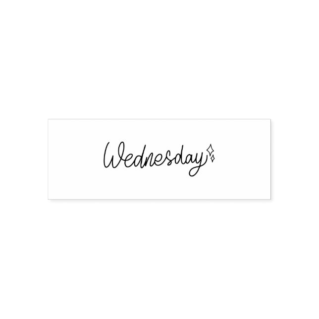 Carimbo Auto Entintado Wednesday Weekday Journal Design (Design)