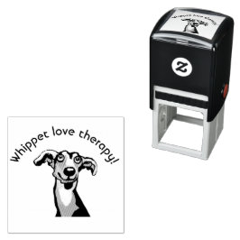 Carimbo Auto Entintado whippet love theraooooy