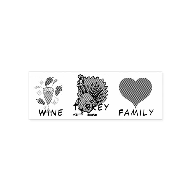 Carimbo Auto Entintado WTF Wine Turkey Family Thunder_Cove (Design)
