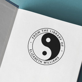 Carimbo Auto Entintado Yin yang, da biblioteca do nome personalizado do l