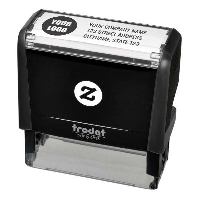 Carimbo Auto Entintado Your Company Logo Name Address Self-inking Stamp  (Produto)