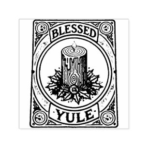 Carimbo Auto Entintado Yule Pagan Yuletide Holiday