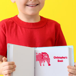 Carimbo Auto Entintado Zebra Personalizada Este livro pertence a