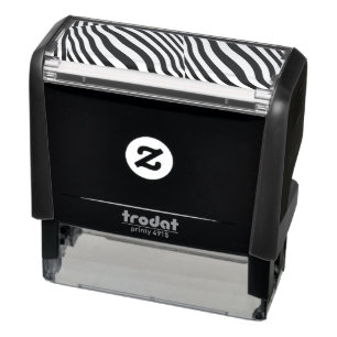 Carimbo Auto Entintado Zebra Stripes Design