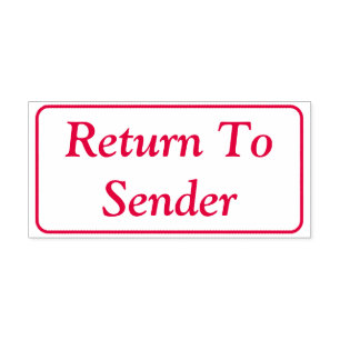 Carimbo Básico "Return to Sender"