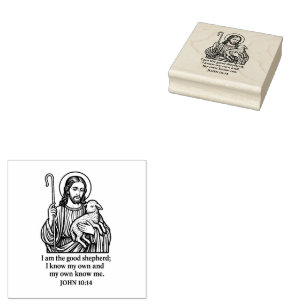 Carimbo Católico de Borracha - John 10:14