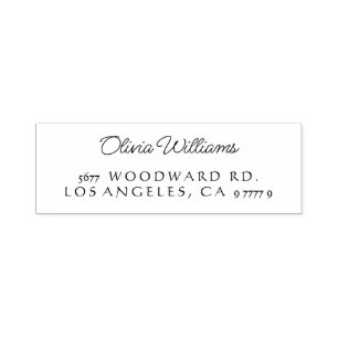 Carimbo "clássico" de endereço de retorno com tint