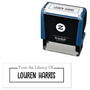 Carimbo da Biblioteca Carimbo Carimbo Autocolante