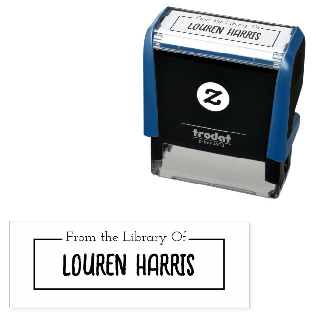 Carimbo da Biblioteca Carimbo Carimbo Autocolante (In Situ)