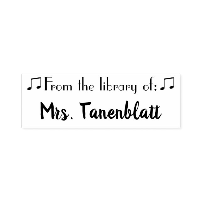 Carimbo da Biblioteca de Música (Design)