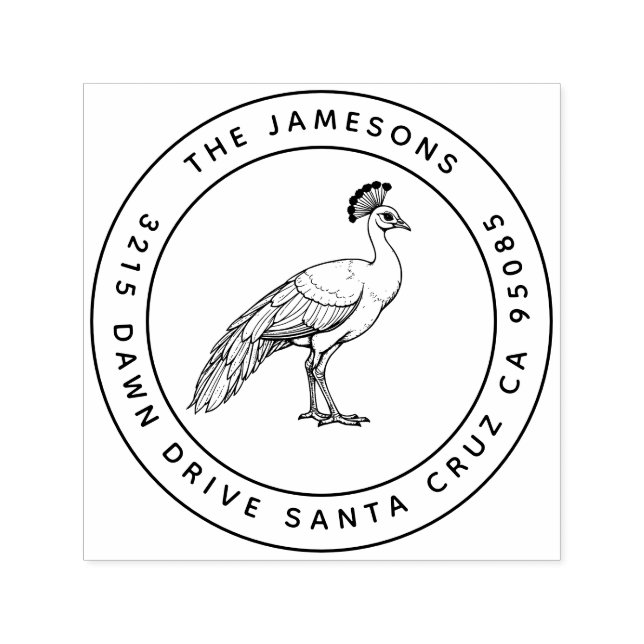 Carimbo da Família Peacock - Radiância Regal (Design)