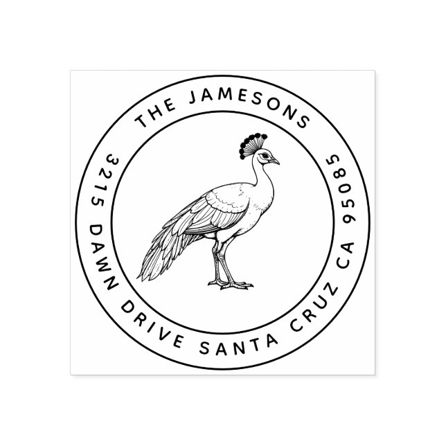 Carimbo da Família Peacock - Radiância Regal (Impressão)