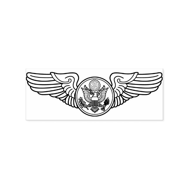 Carimbo das Asas da Tripulação Militar (Impressão)