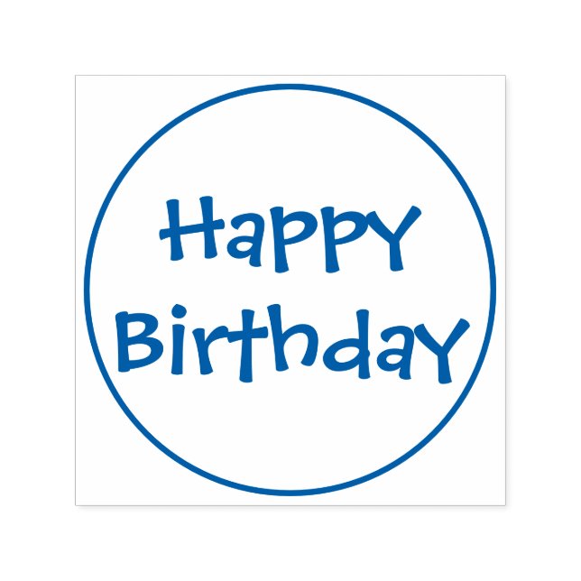 Carimbo de Aniversário Feliz (Design)