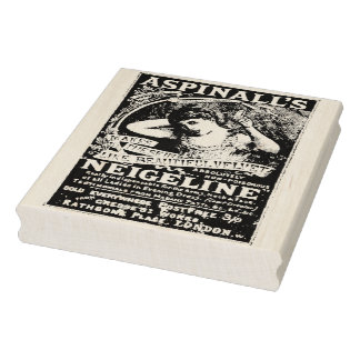 Carimbo de Arte da Borracha e Vintagem de Loção de