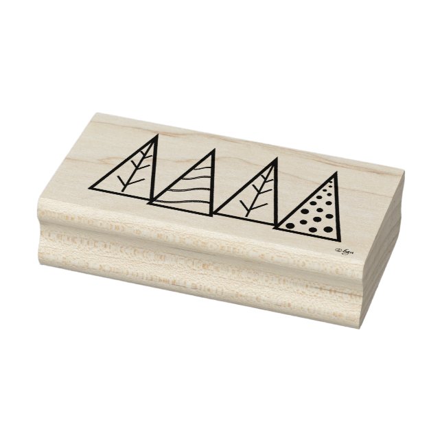 Carimbo de Arte da Madeira das Árvores Invernas (Carimbo)