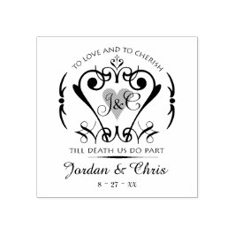 Carimbo de Arte da Madeira de Vows Tradicionais