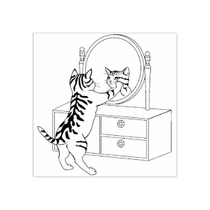 carimbo de arte de gato