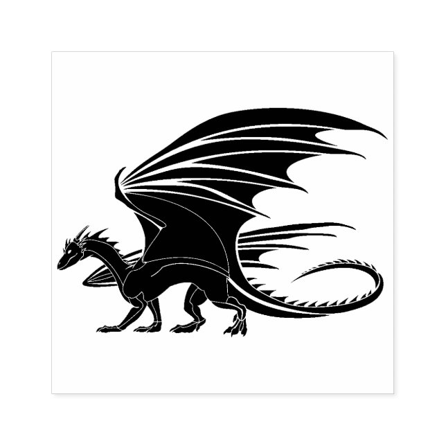 Carimbo de Arte de Madeira Dragon (Impressão)