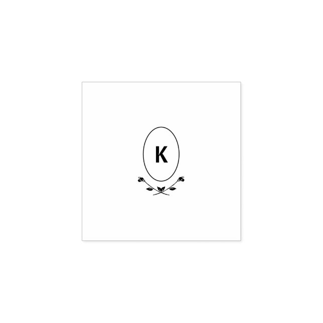 Carimbo de Arte de Madeira Monograma (Impressão)