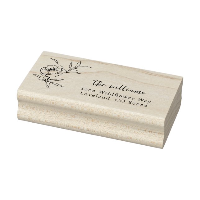 Carimbo de Arte em Madeira Elegante (Carimbo)