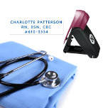 Carimbo de Assinatura do Doutor Enfermeiro Simples<br><div class="desc">Enfermeiro Doutor Signature Stamp Simple Modern Script Pocket Stamp presente perfeito para médicos,  enfermeiros e para as indústrias médica e de saúde. Personalizado com seu nome e texto adicional abaixo. Elaborado por ©Evco Studio www.zazzle.com/store/evcostudio</div>