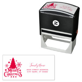 Carimbo de Autocolagem de Endereços de Regresso de