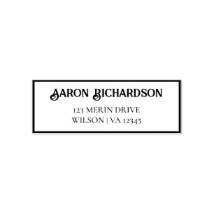 Carimbo de Autocolagem do Endereço de Devolução