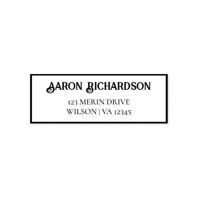 Carimbo de Autocolagem do Endereço de Devolução (Design)