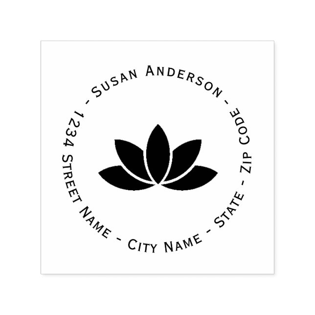 Carimbo de Autocolagem do Endereço de Retorno da F (Design)