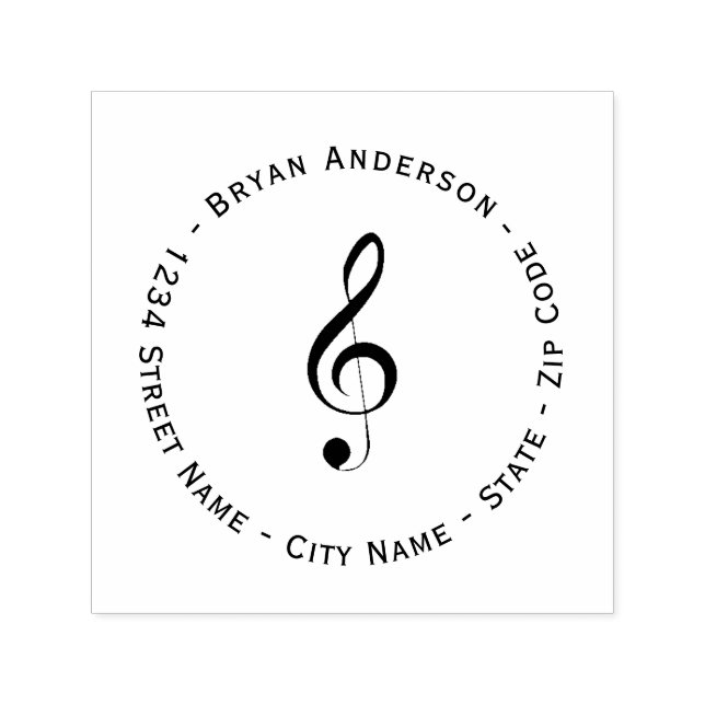 Carimbo de Autocolagem do Endereço de Retorno da L (Design)