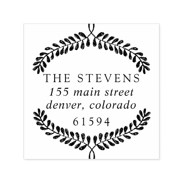 Carimbo de Autocolagem do Endereço de Retorno de B (Design)