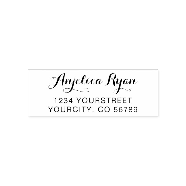 Carimbo de Autocolagem do Endereço de Retorno de S (Design)